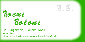 noemi boloni business card